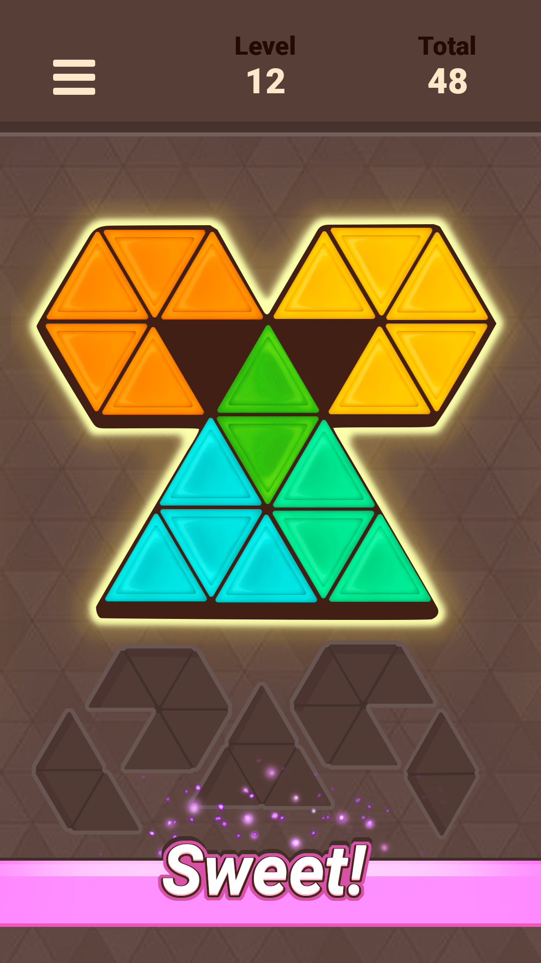 Triangle Tangram Game Screenshot