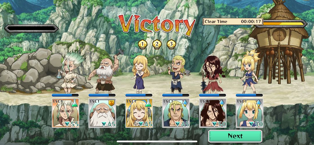 Dr.STONE Battle Craft ภาพหน้าจอเกม