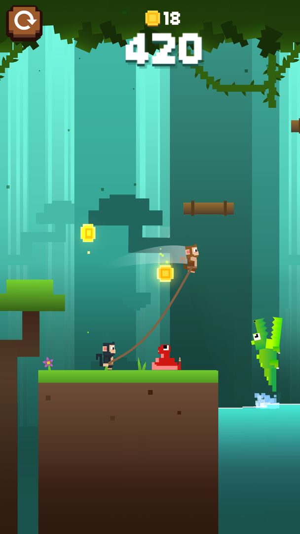 Monkey Ropes screenshot game