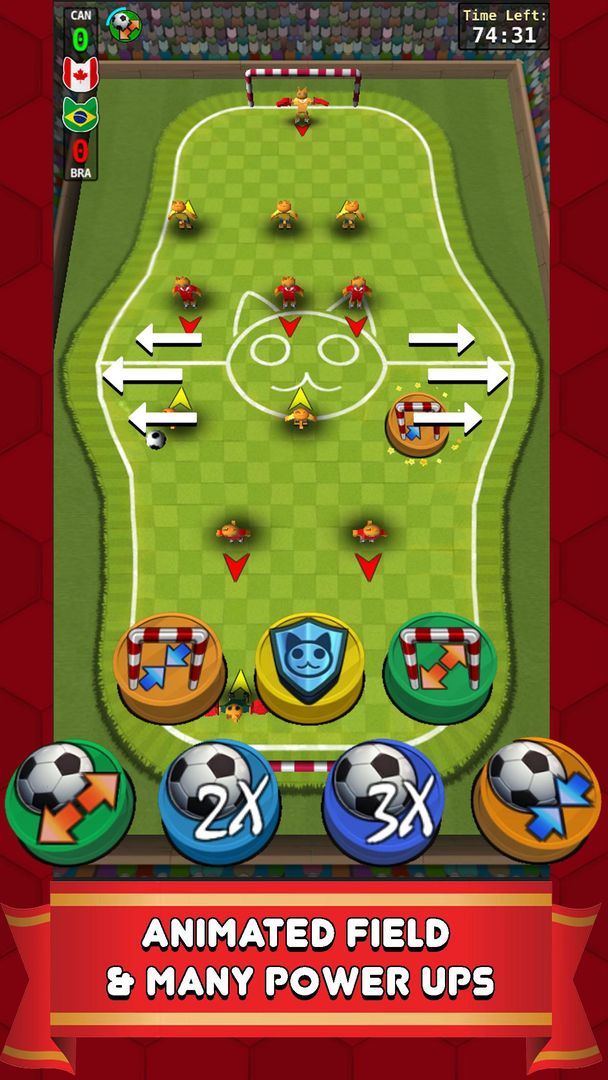 Soccer Foozy Kitty: Cat foosball Stars screenshot game