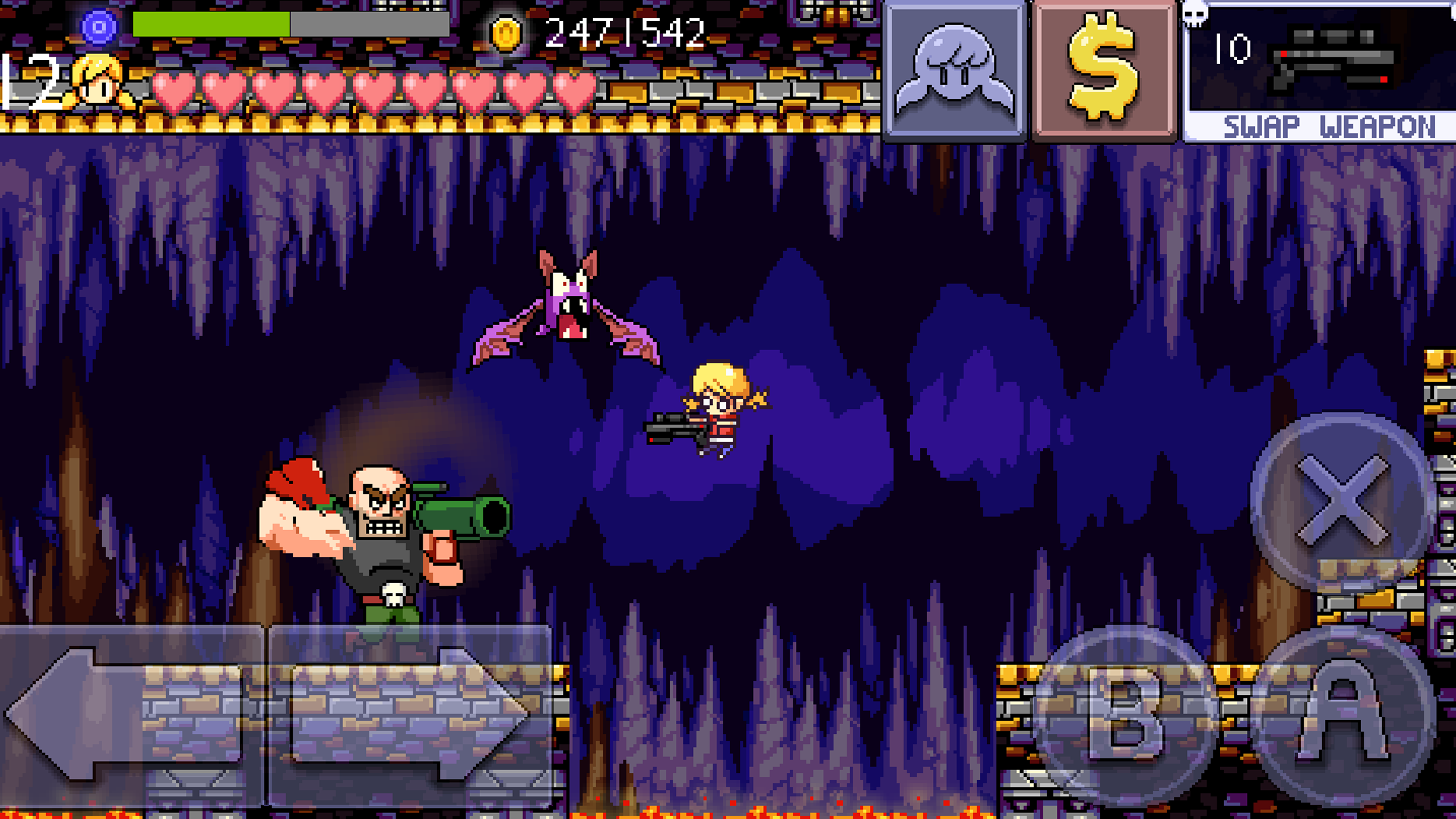 Cally's Caves 2 ภาพหน้าจอเกม