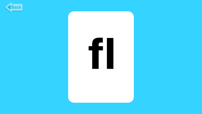 Phonics Blends Flashcards Game Screenshot