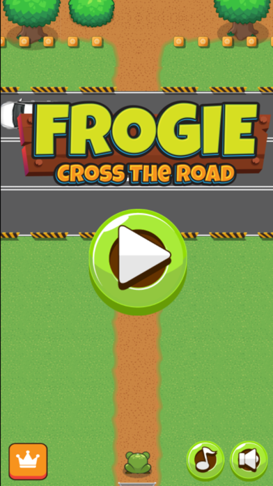 Captura de Tela do Jogo Froggy cross the road