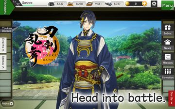 Cuplikan Layar Game Touken Ranbu ONLINE