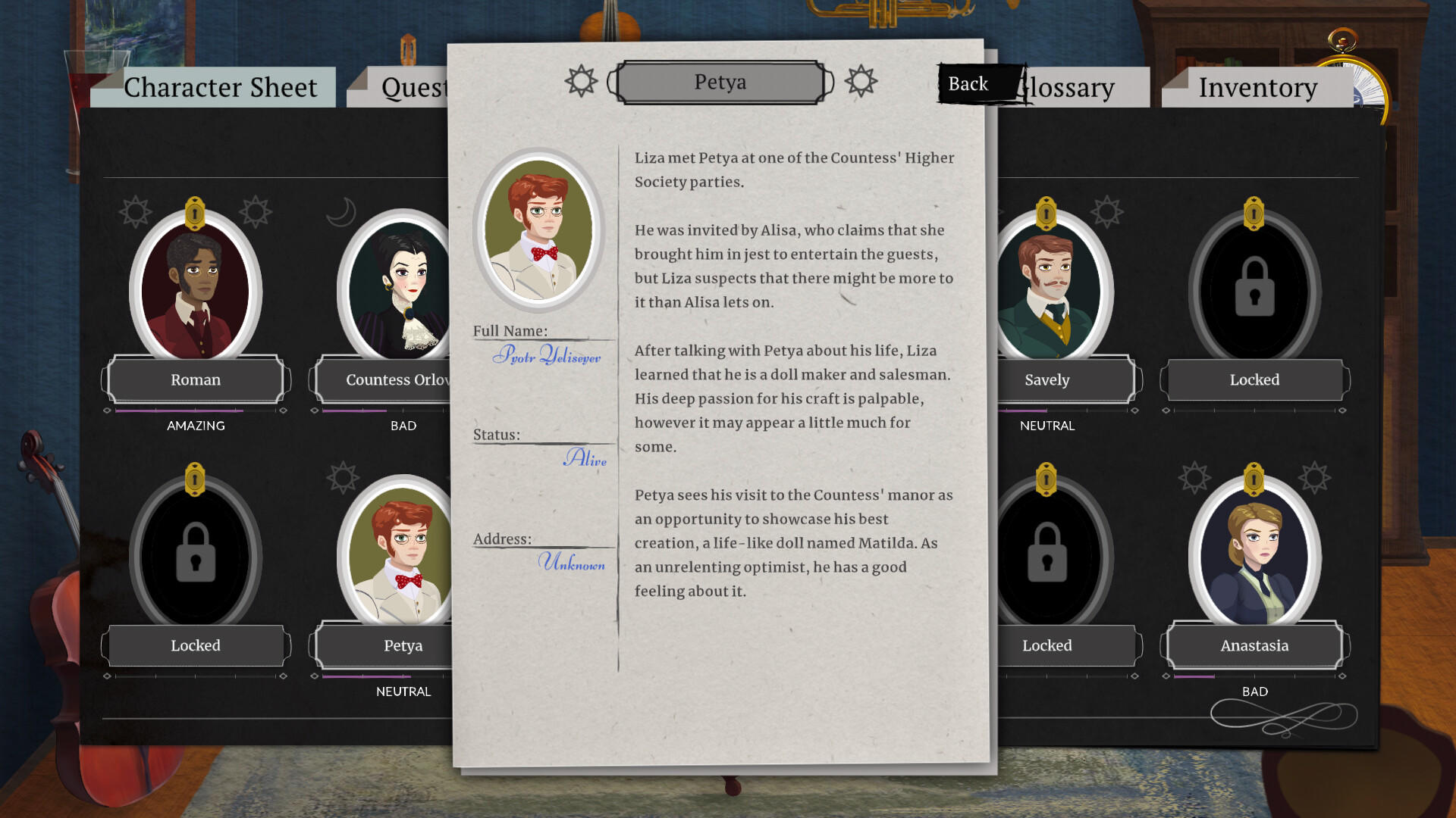 Cabernet screenshot game