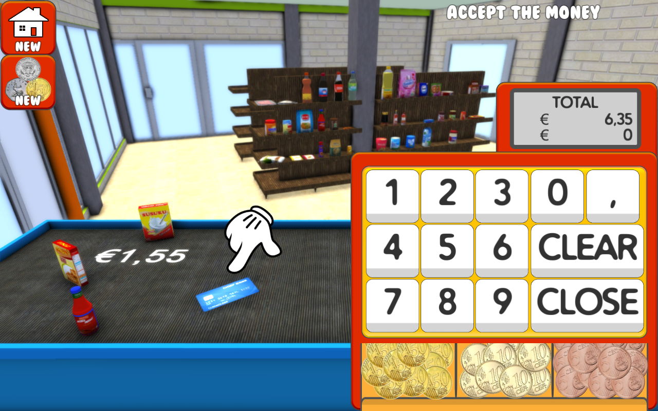 Screenshot 1 of Sim siêu thị trẻ em tự quét 1.0