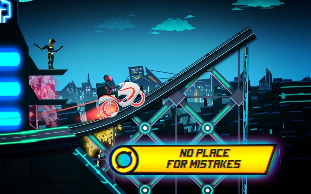 Screenshot of Bike Race Game: Traffic Rider Of Neon City