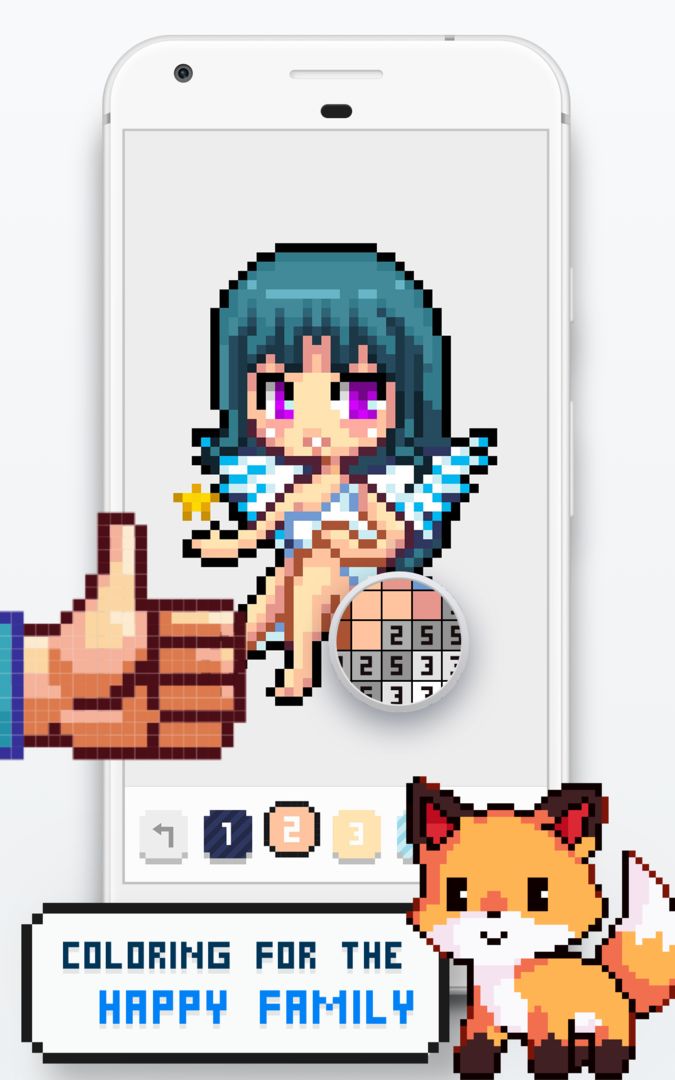 Pixel Art Coloring By Numbers ภาพหน้าจอเกม