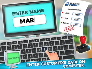 Subway Train Cash Register ATM Cashier Games 게임 스크린샷