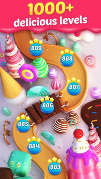 Cake Match 4 Game Screenshot