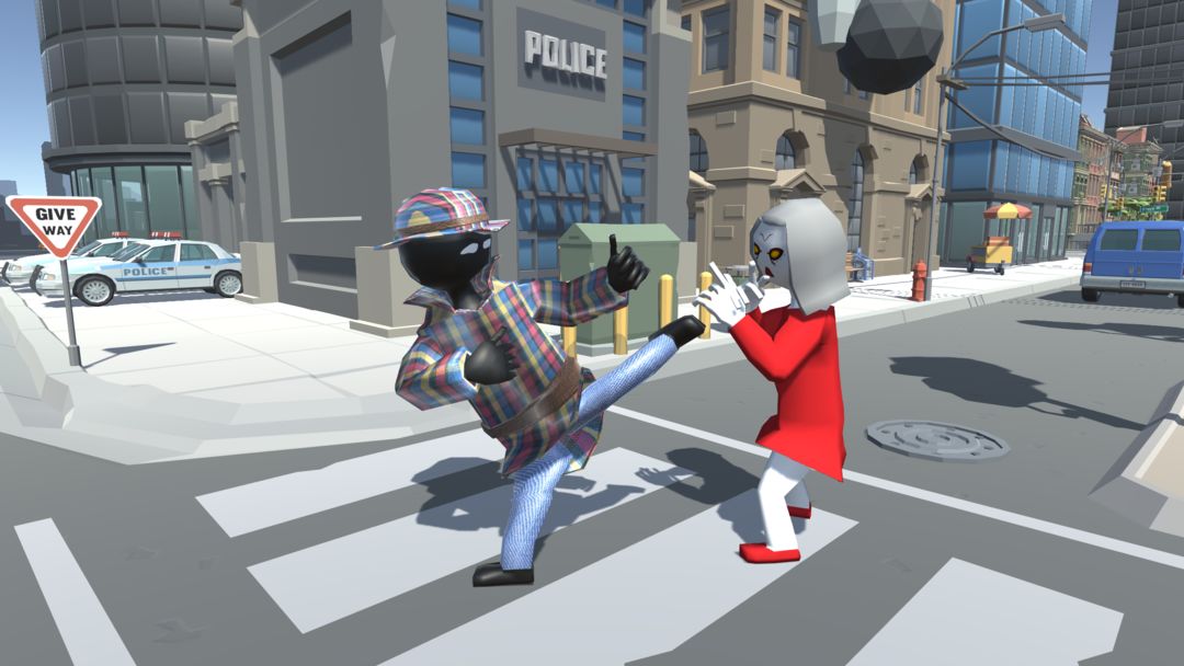 Screenshot of Stickman Detective - Super Rope Hero Game