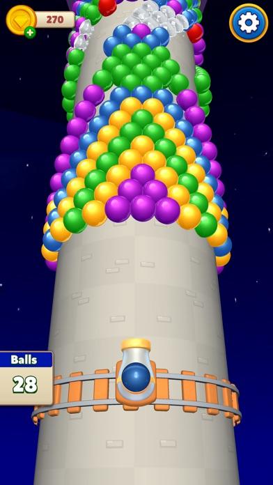 Bubble Popper Ballz Game Screenshot