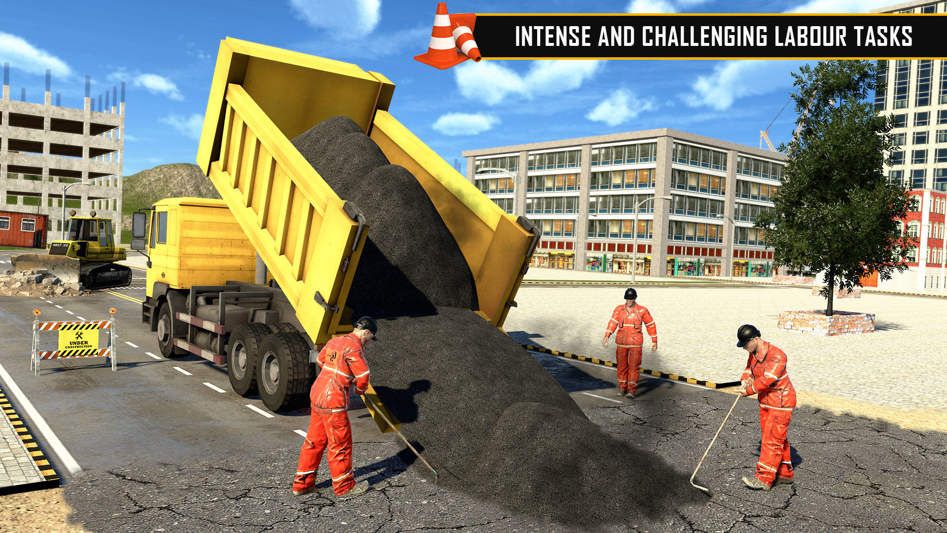Snow Offroad Construction Site Game Screenshot
