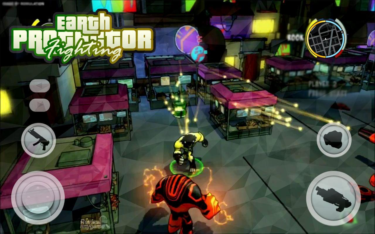 Cuplikan Layar Game Alien Earth Protector Ben Fighting