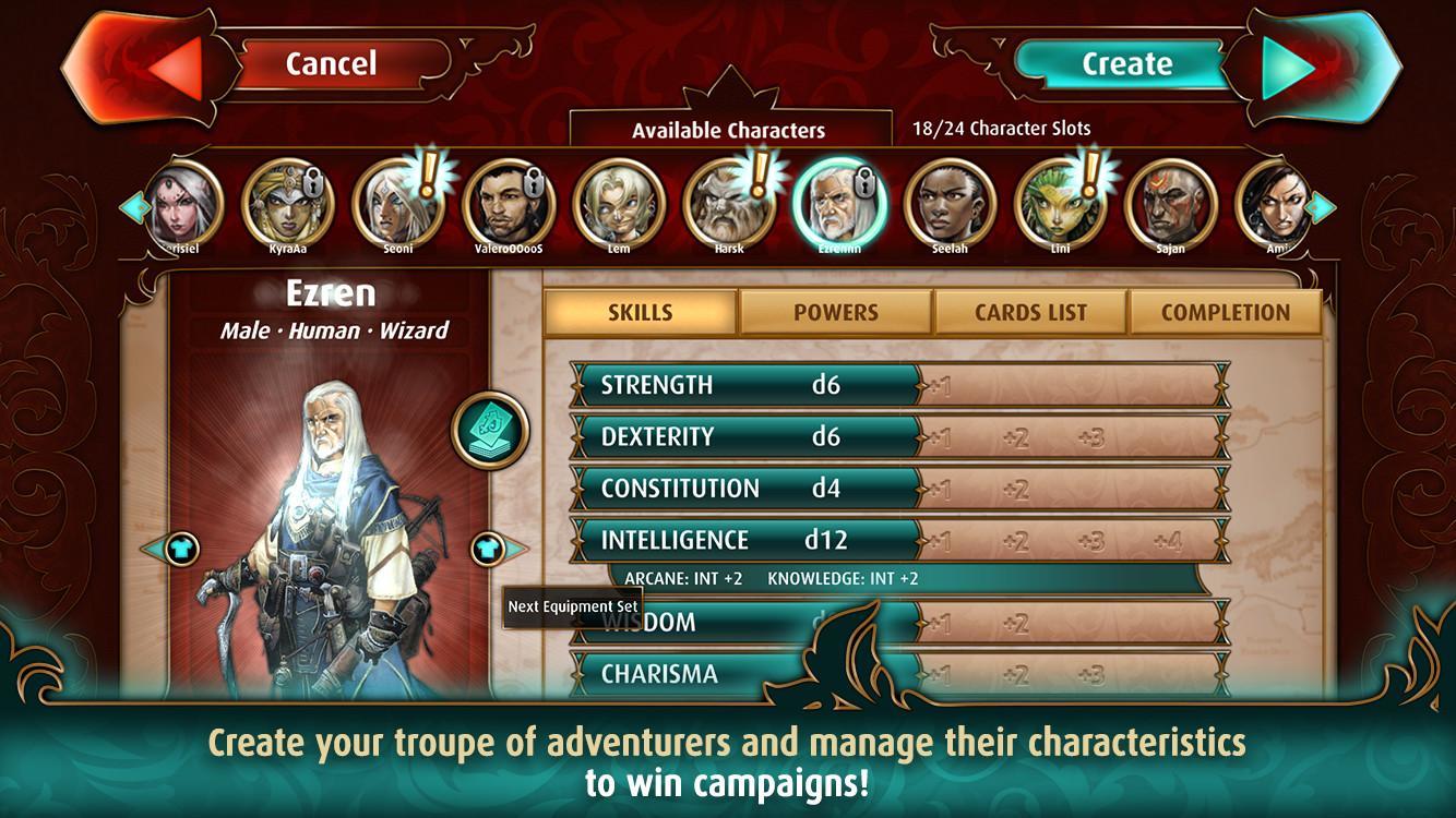 Screenshot of Pathfinder Adventures