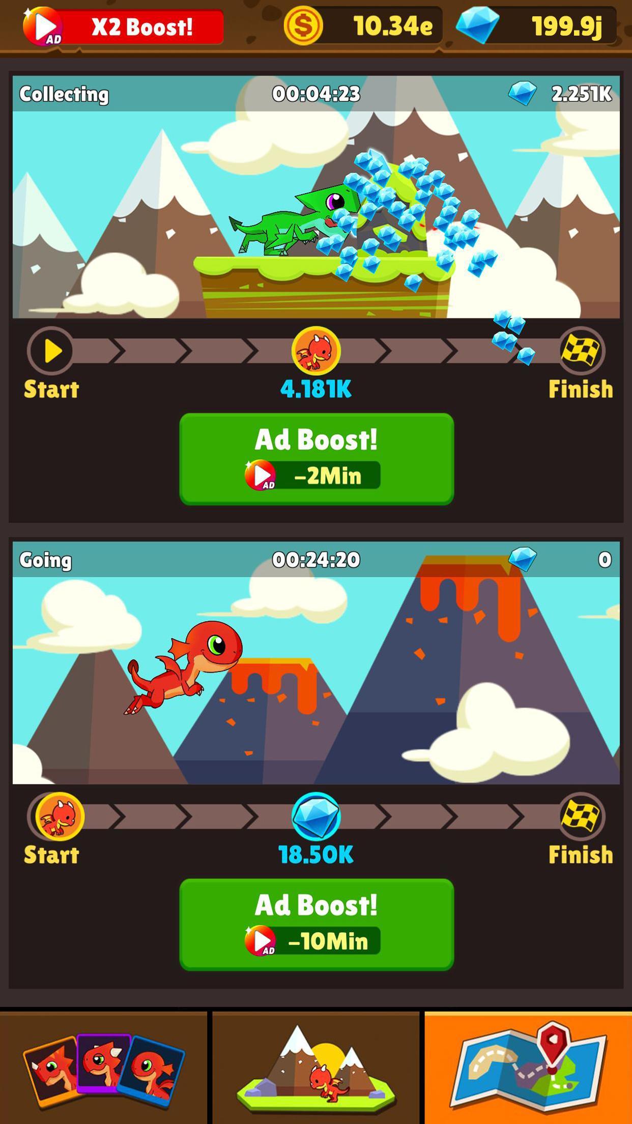 IDLE DRAGON WORLD:FUN GAME Game Screenshot