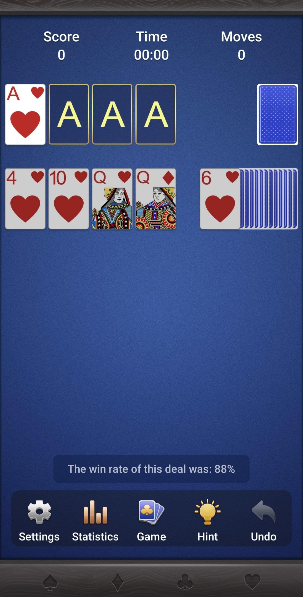 Canfield Solitaire Game Screenshot