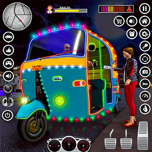 Screenshot 1 of Tuk Tuk Auto-Rikscha-Spiel 3D 1.0.3