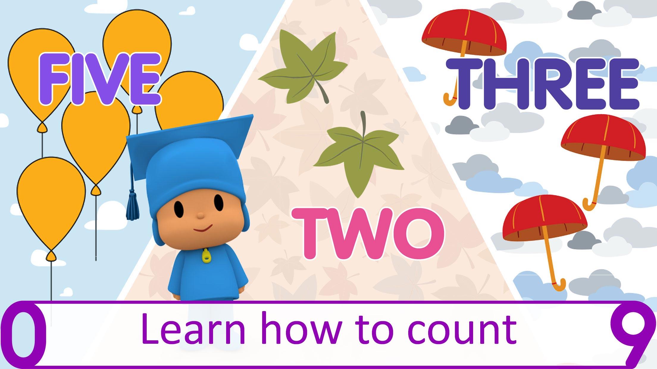 Pocoyo's Numbers game: 1, 2, 3 Game Screenshot