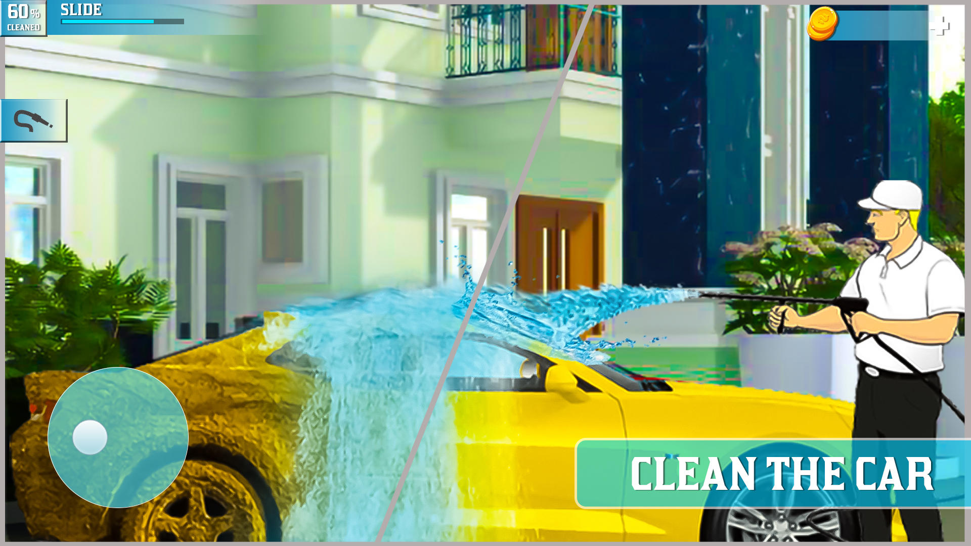 Cuplikan Layar Game Power Gun Washing Cleaning Sim