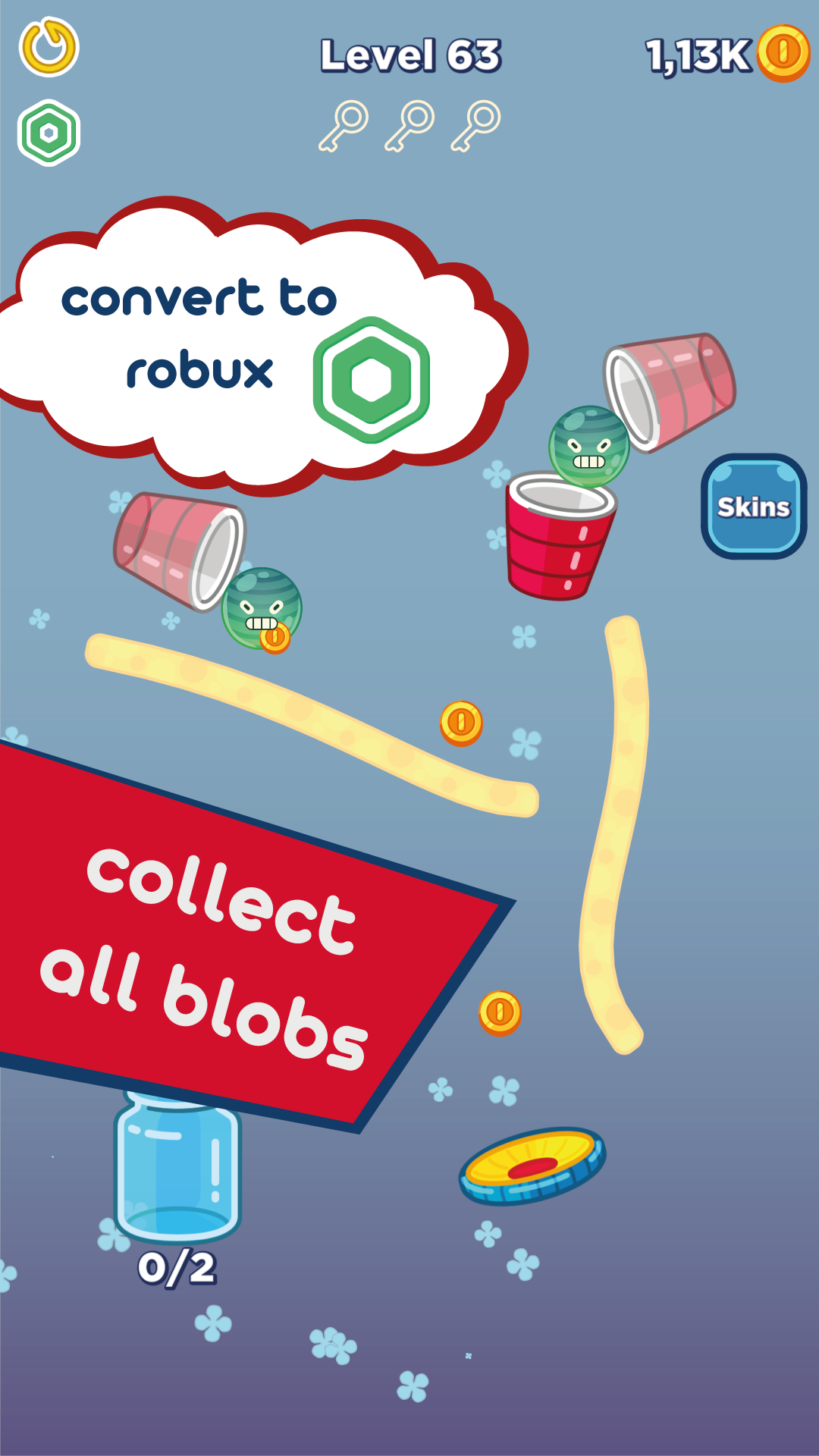 Screenshot of Bouncy Blobs - Free Robux - Roblominer