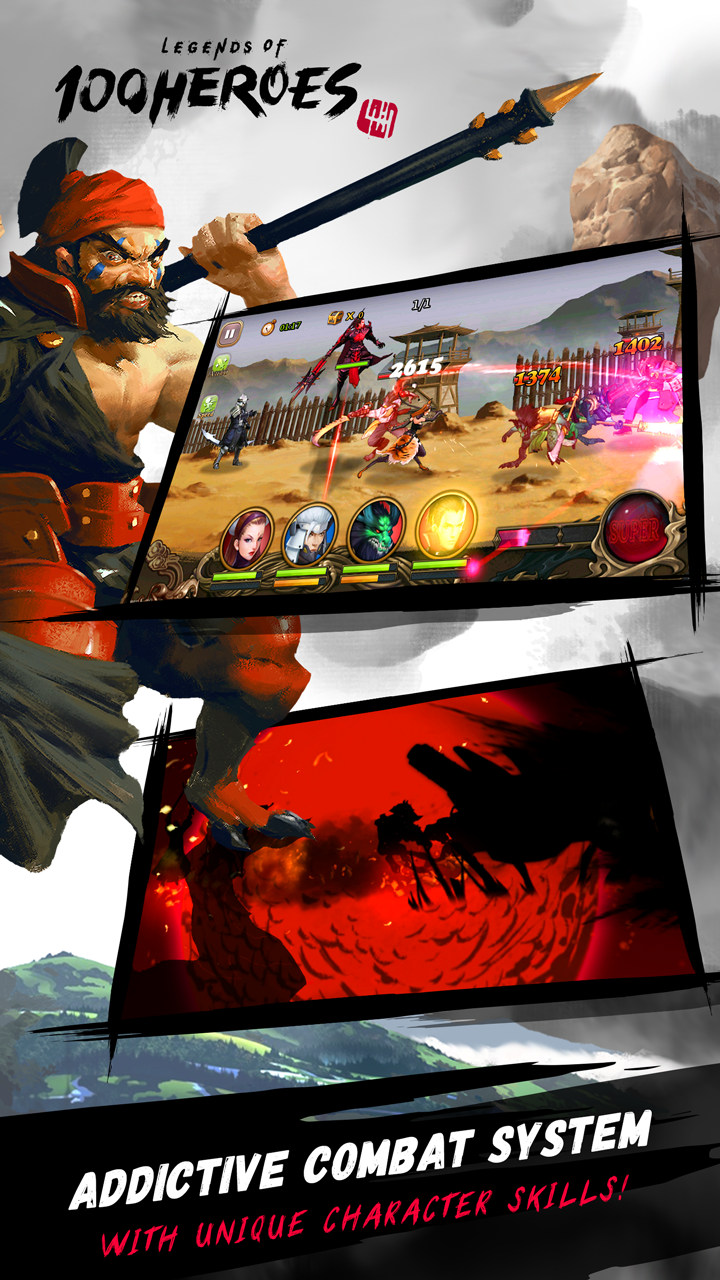 Cuplikan Layar Game Legends of 100 Heroes