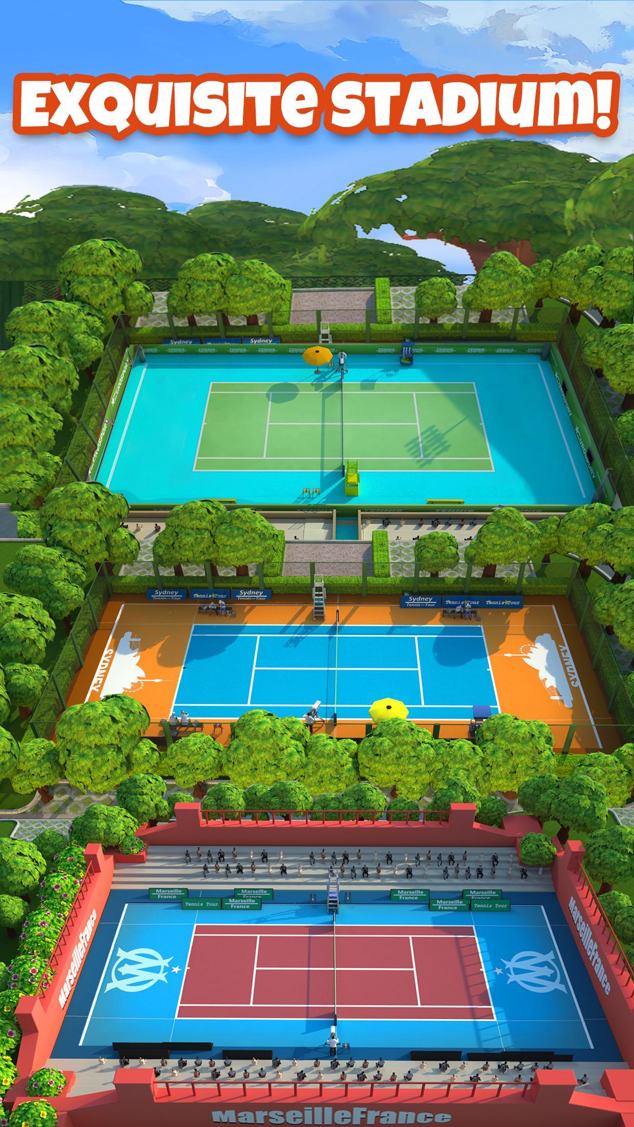 Tennis GO : World Tour 3D Game Screenshot