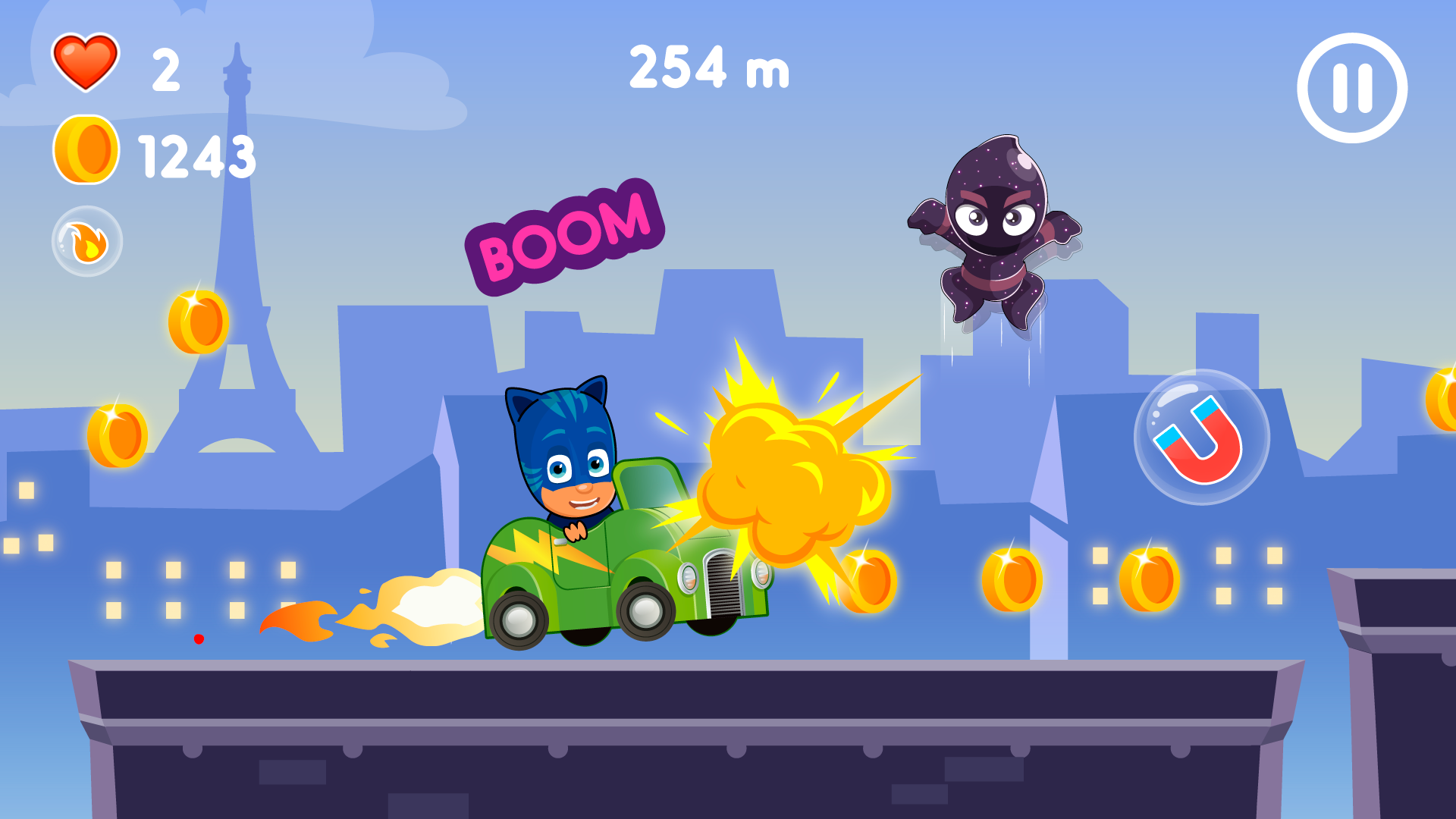Screenshot of PJ Masks: Superhero racing