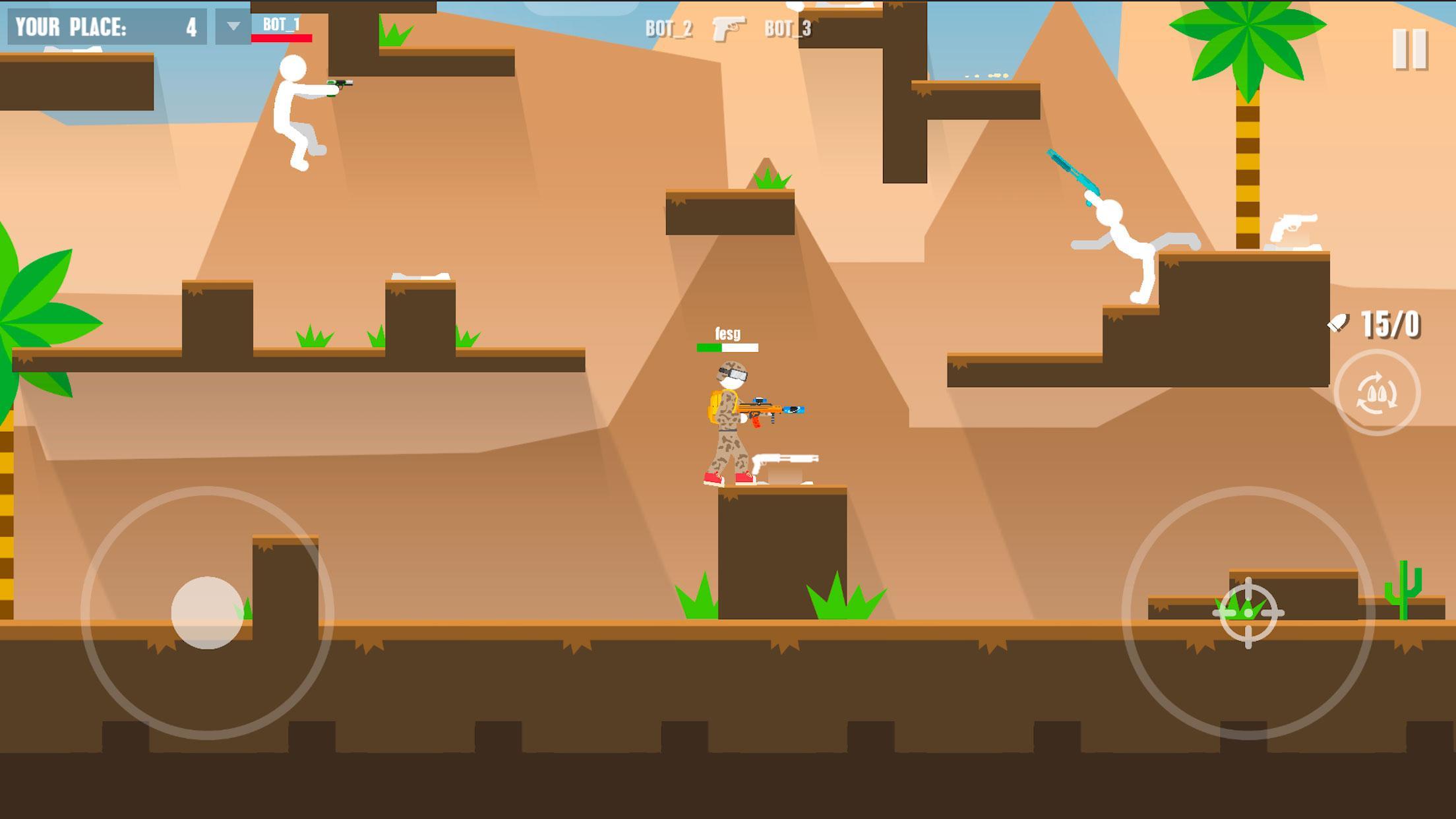 Stickman Battles: Online Shoot ภาพหน้าจอเกม