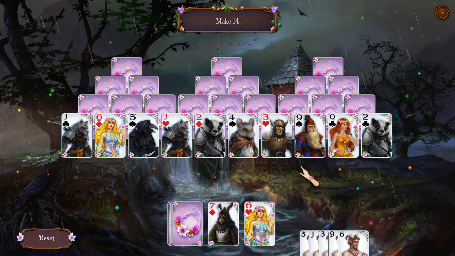 Screenshot of Fairyland Solitaire