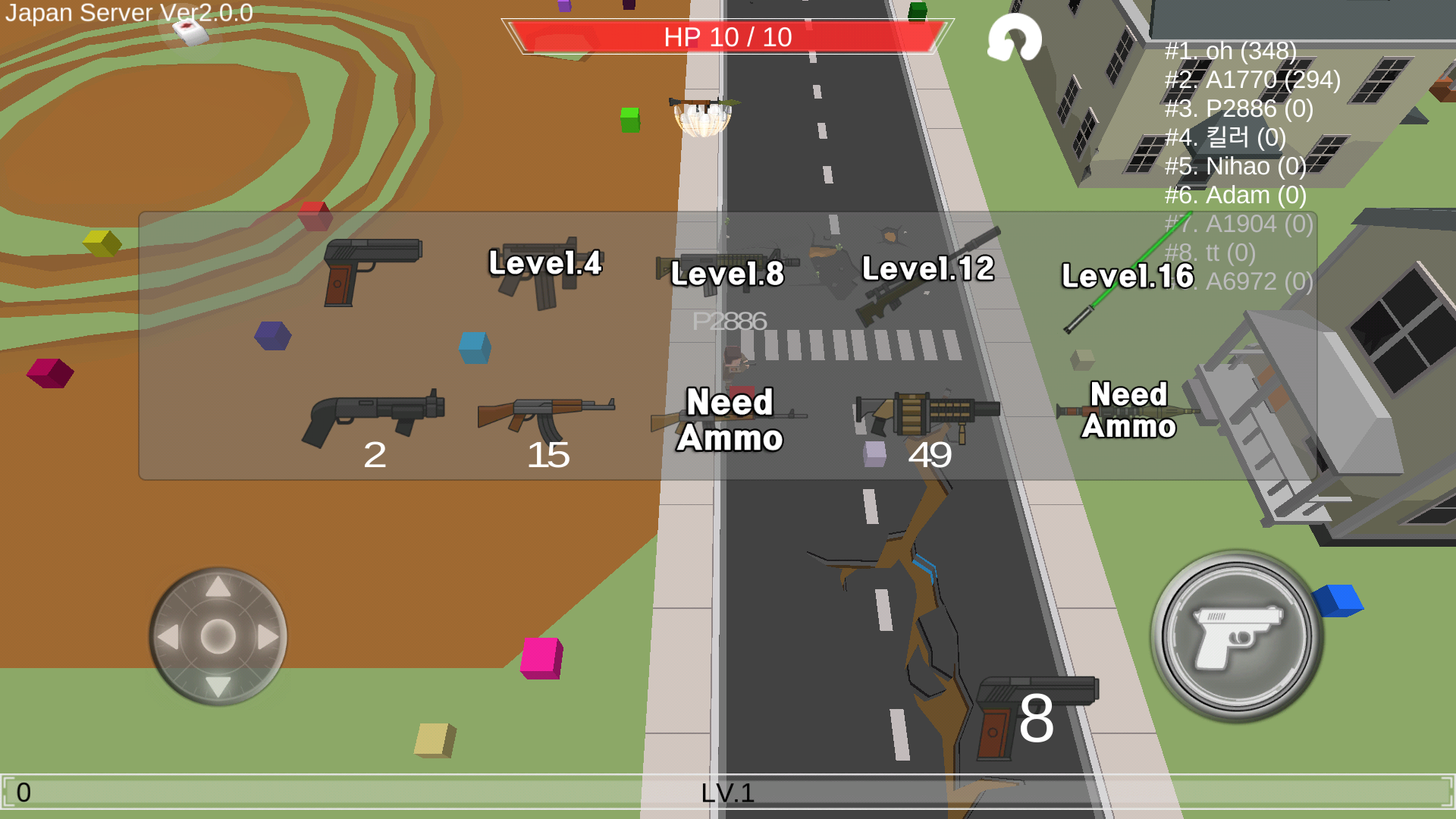 looz.io ゲームのスクリーンショット