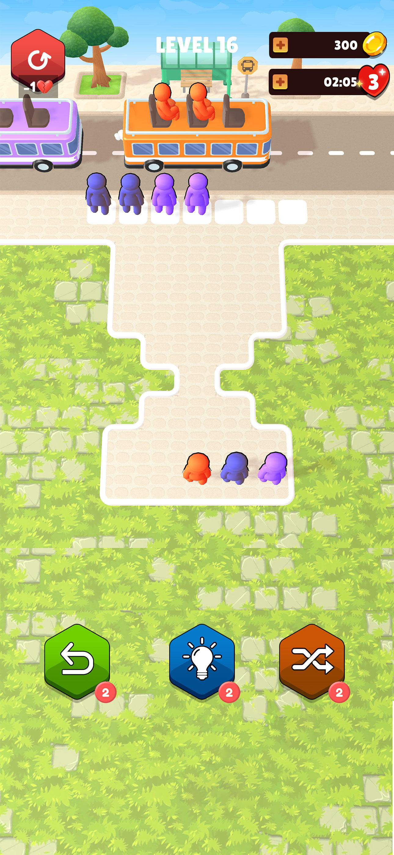 Captura de Tela do Jogo Bus Jam - Passenger Escape