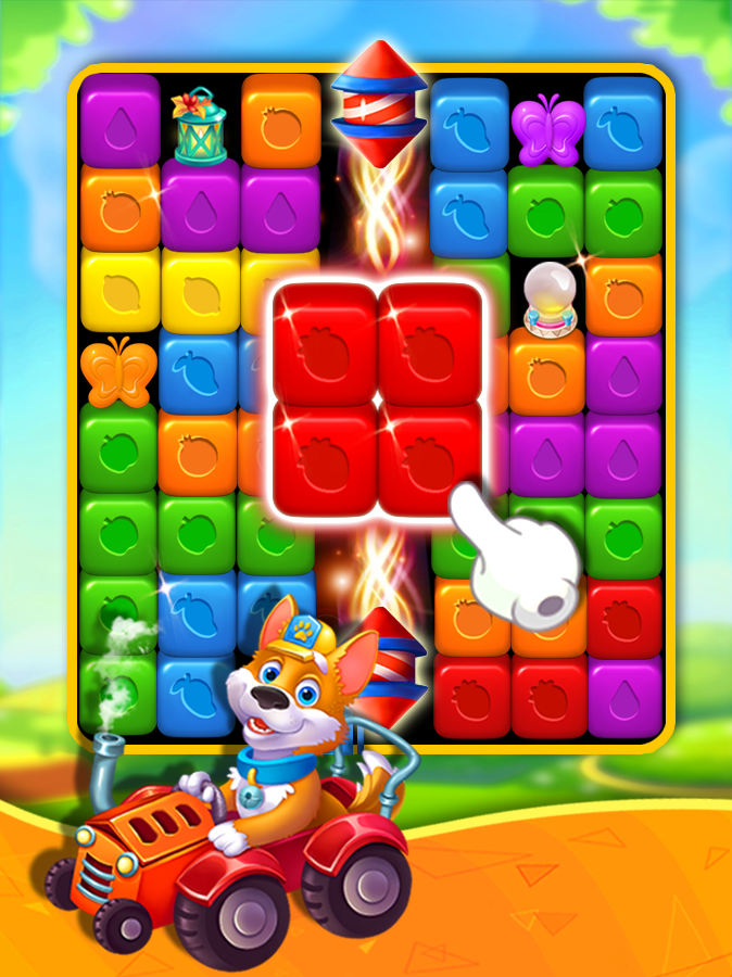 Toy Cube Crush Time Game Screenshot