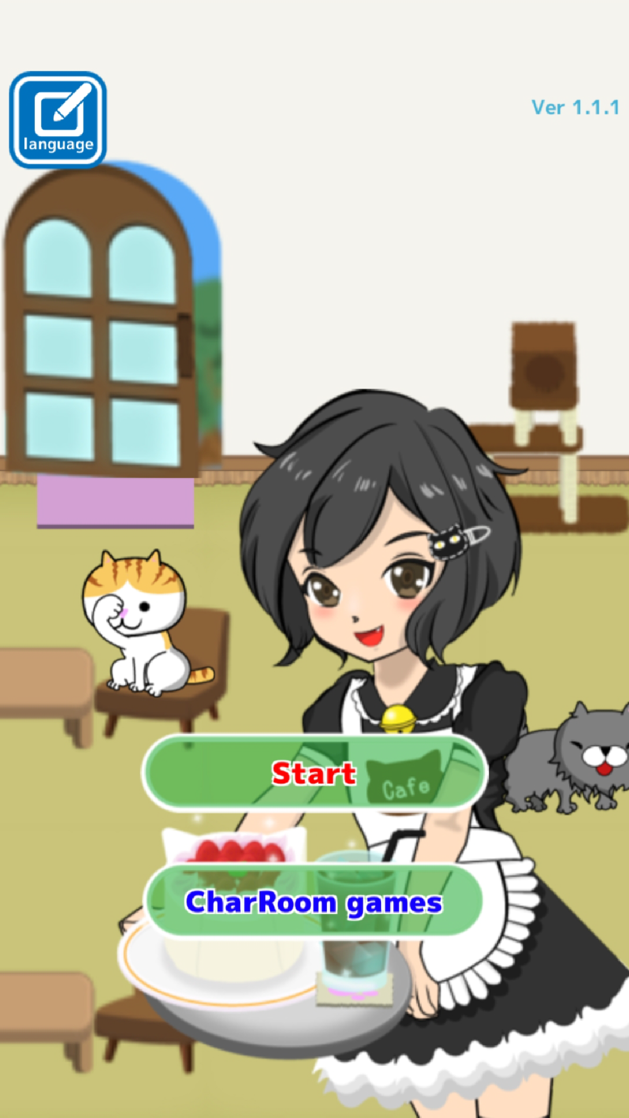 Cute cat restaurant story Game Screenshot