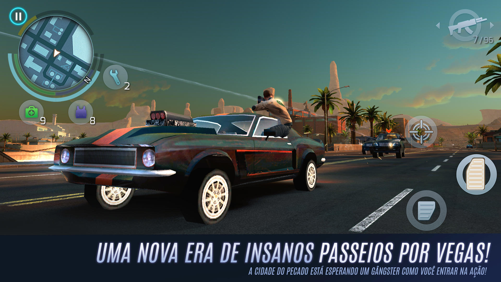 Captura de Tela do Jogo Gangstar Vegas: Mundo do Crime