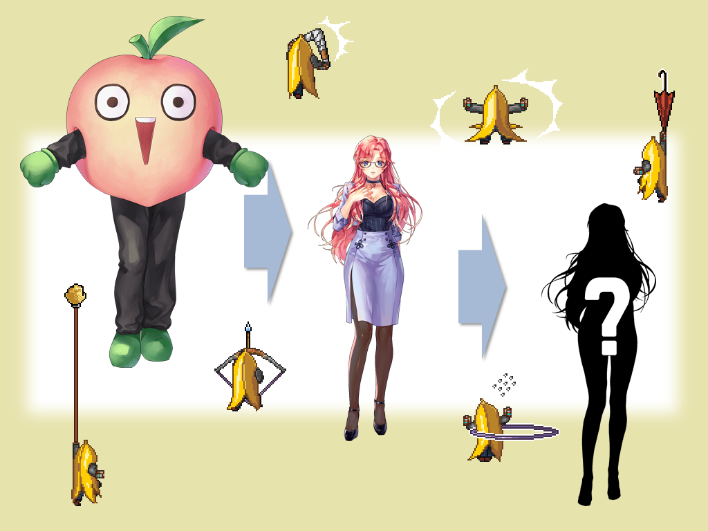 Cuplikan Layar Game Sonna Banana! (BULLET HELL)