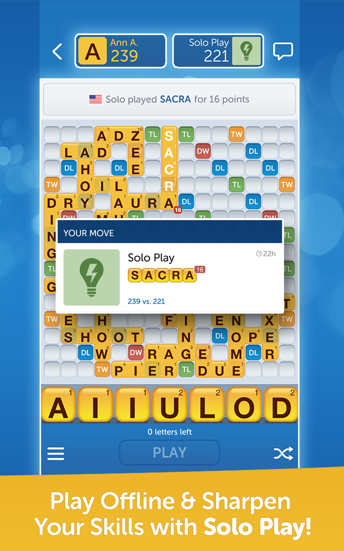 Words With Friends – Play Free ゲームのスクリーンショット