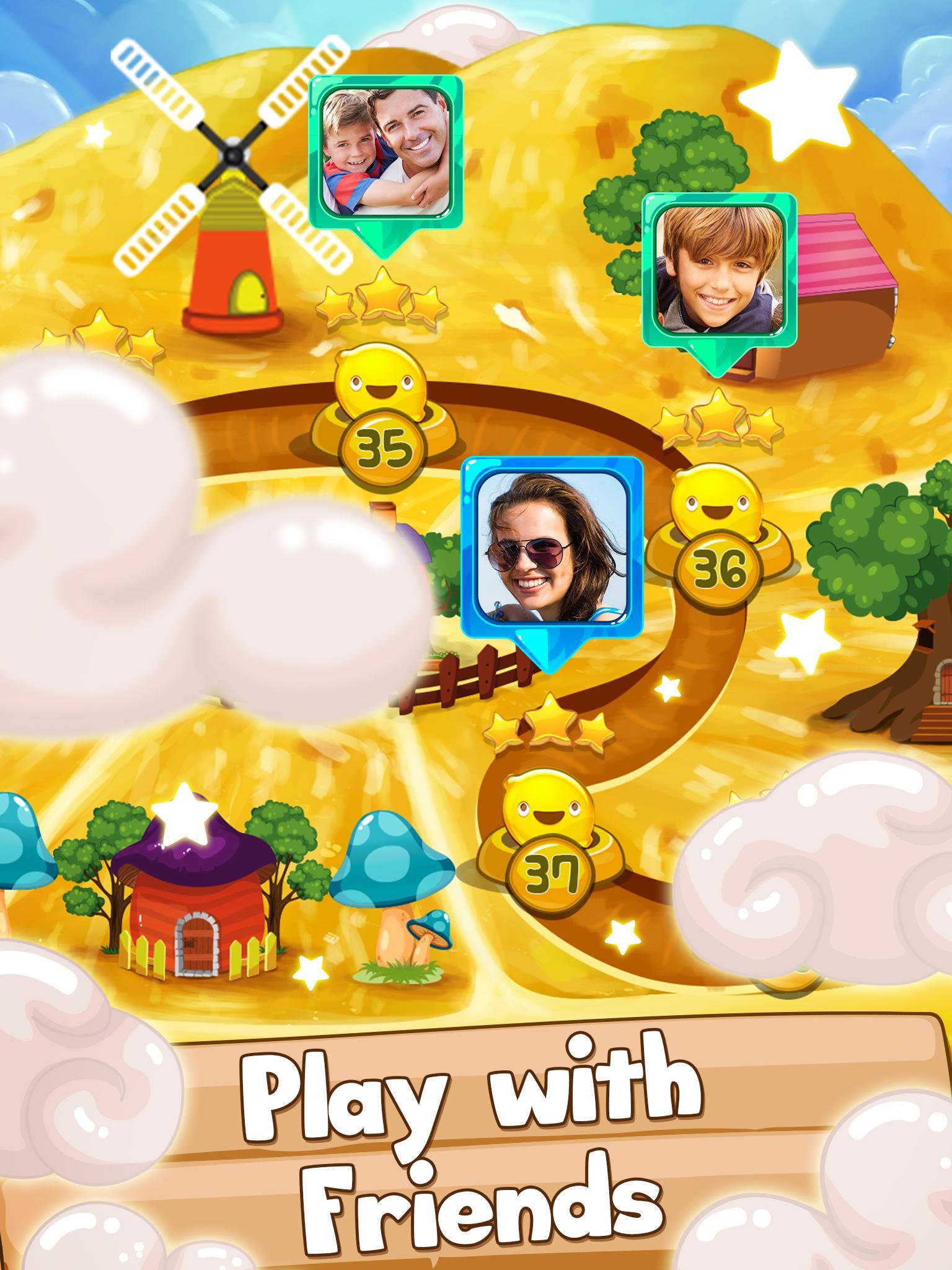 Fruit Pop! Puzzles in Paradise ゲームのスクリーンショット