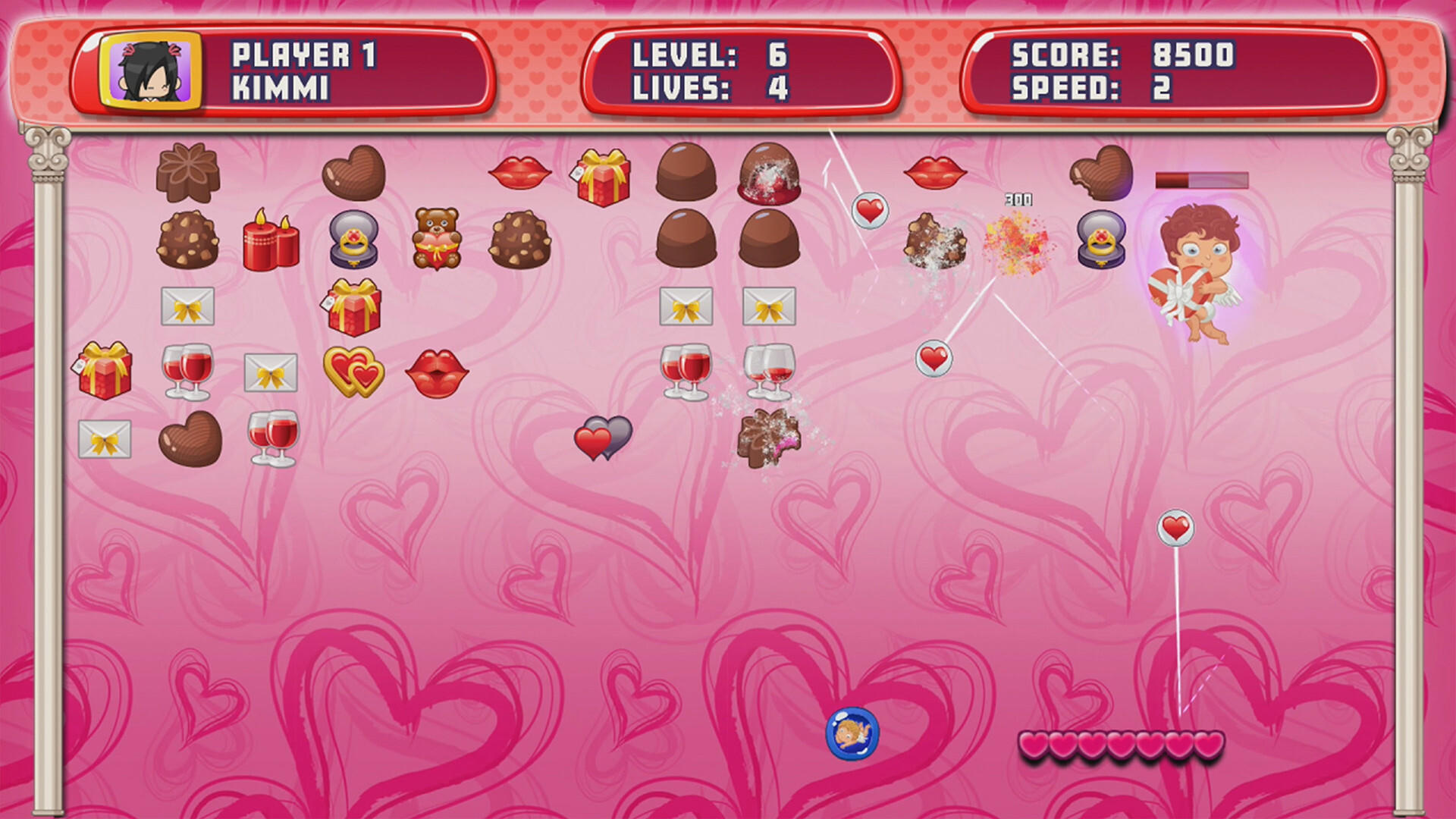 Cuplikan Layar Game Valentine Candy Break