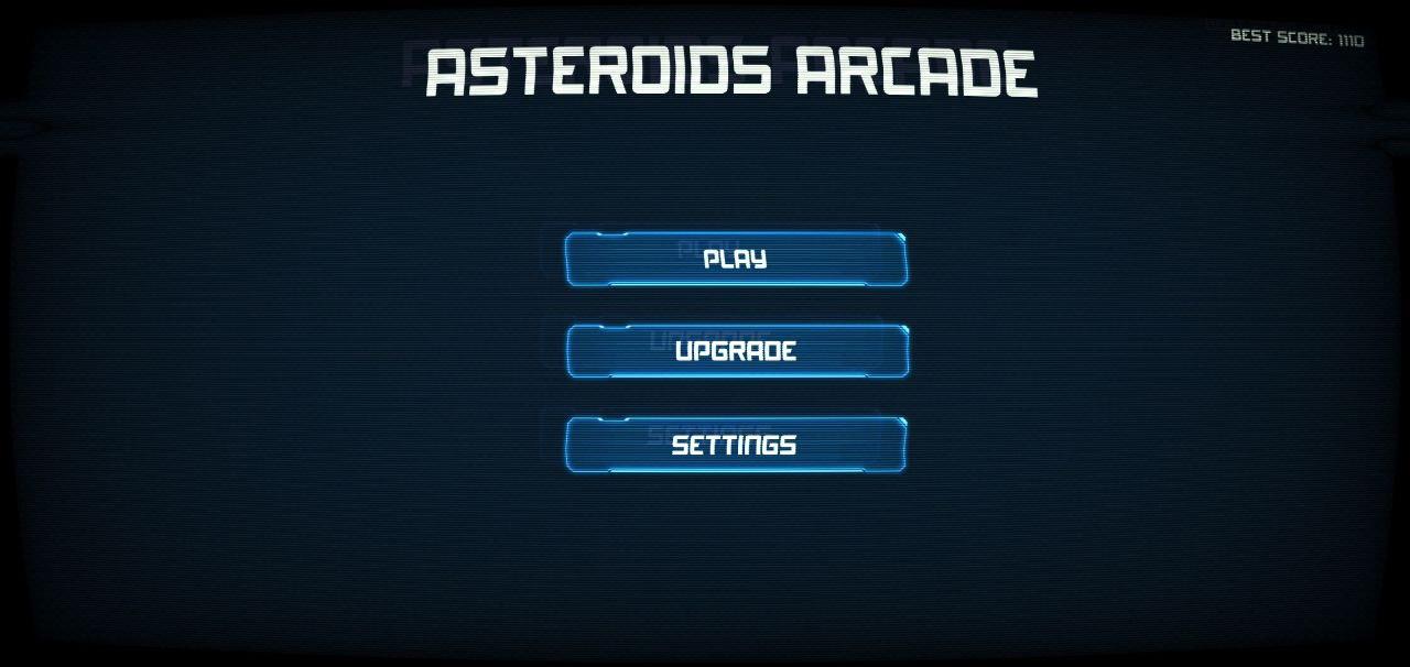 Asteroids Arcade Game Screenshot
