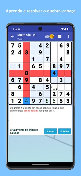 Captura de Tela do Jogo Sudoku - Quebra-cabeça
