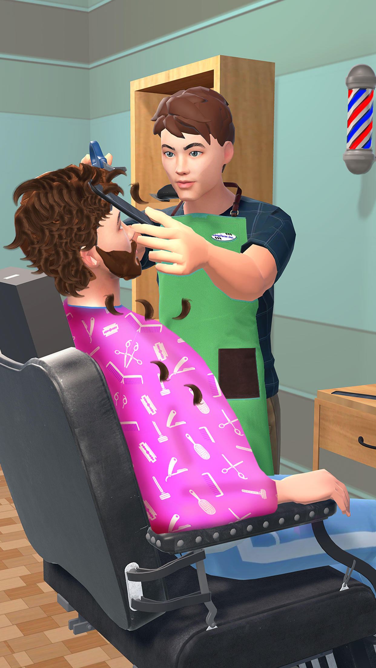 Hair Cutting Barber Shop Games Game Screenshot