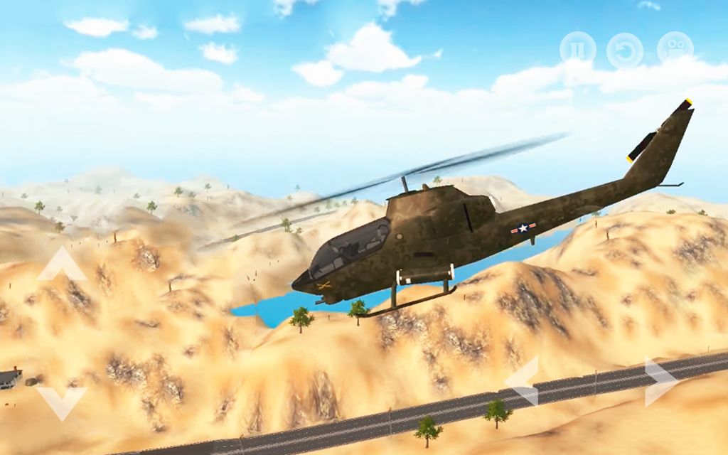 Army Helicopter Simulator : Gunship Attack Game 3D 게임 스크린 샷