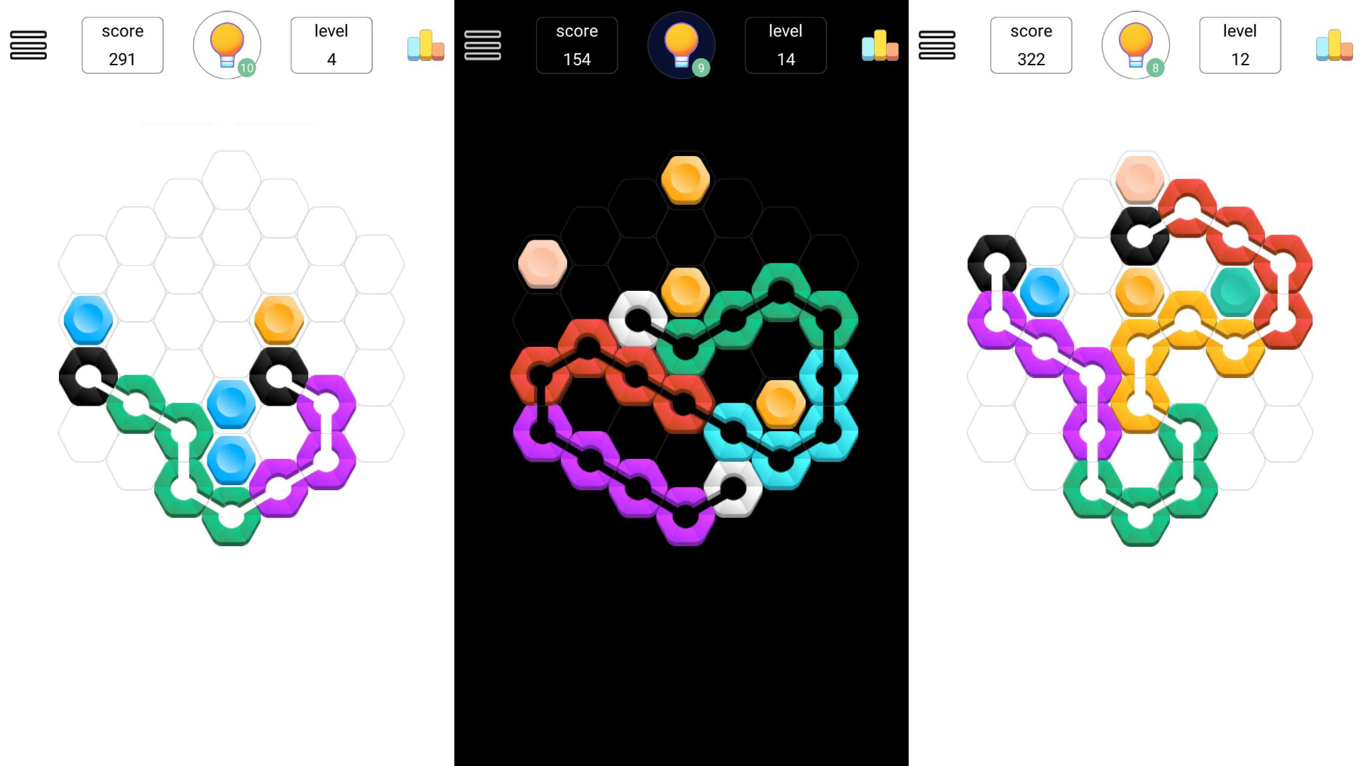 Hexa Flow Game Screenshot