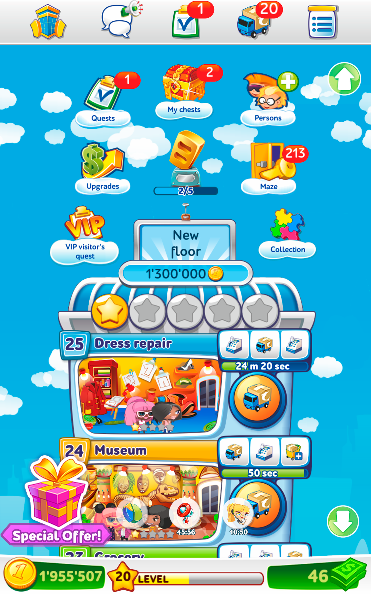 Pocket Tower－Hotel Builder Game Screenshot