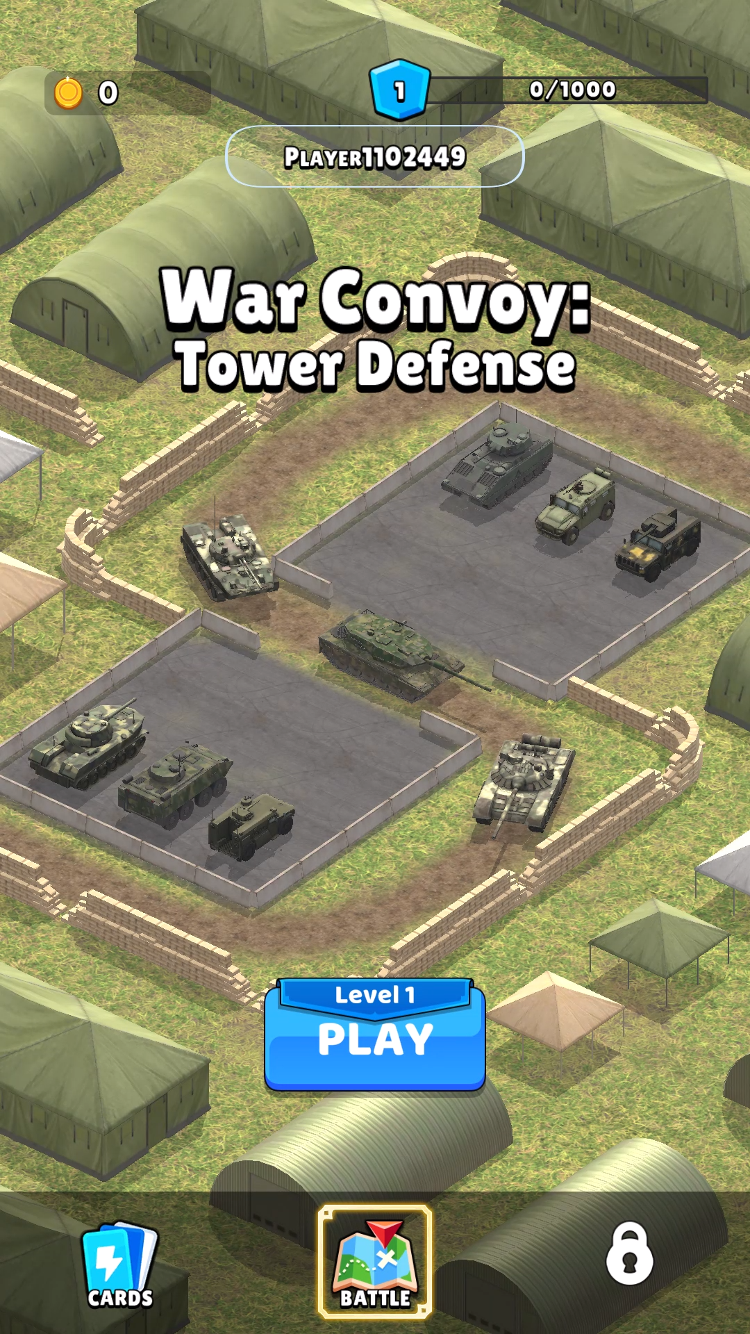 War Convoy: Tower Defense 게임 스크린샷