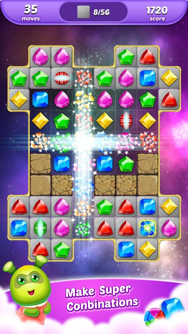 Jewel Matching Fun free Gems screenshot game