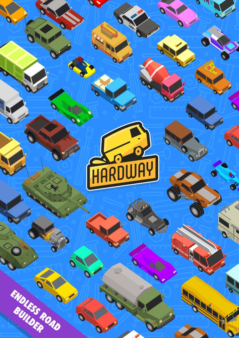 Hardway - Endless Road Builder 게임 스크린 샷