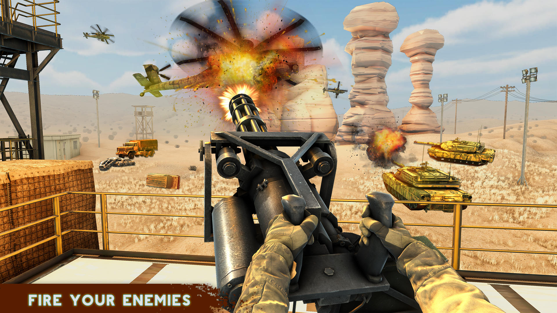 Machine Gun War: Shooting Game Game Screenshot