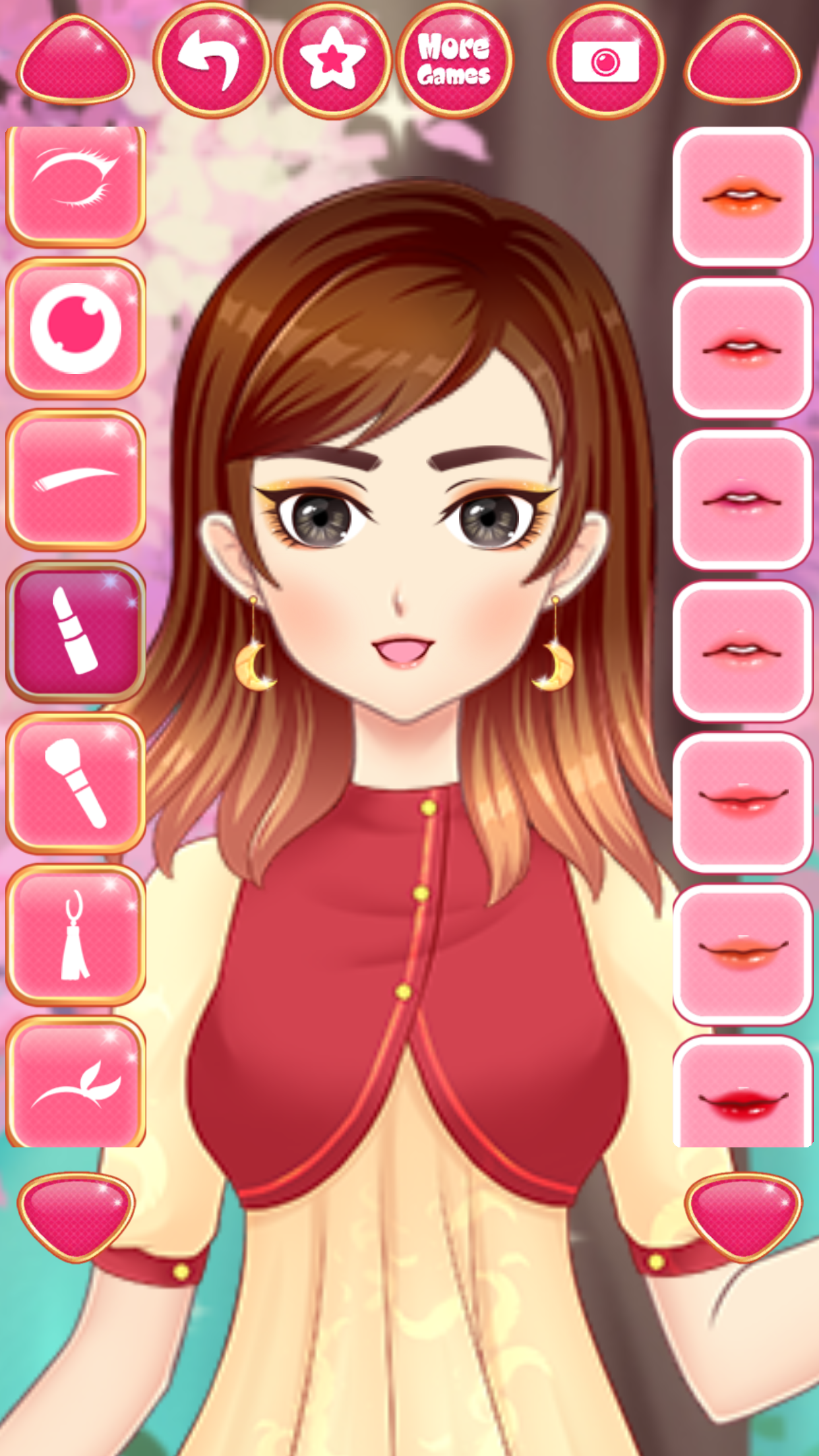Anime Girls Dress up Games Game Screenshot